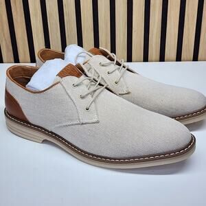 NEW - Madden Men Duralixx Knit Oxford Tan Casual Lace Up Dress Shoes - Size 9.5